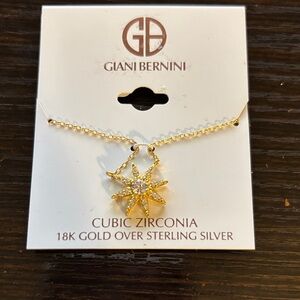 Giani Bernini Gold Star Cubic Zirconia Necklace